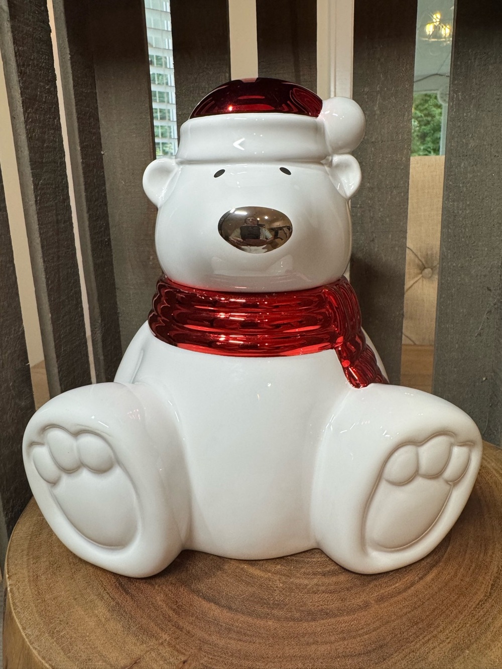 Slatkin & Co Bath & Body Works Paw Polar Bear Jar Candle Holder
